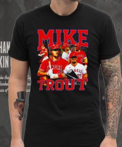 Los Angeles Angels Mike Trout number 27 professional football player honors shirt