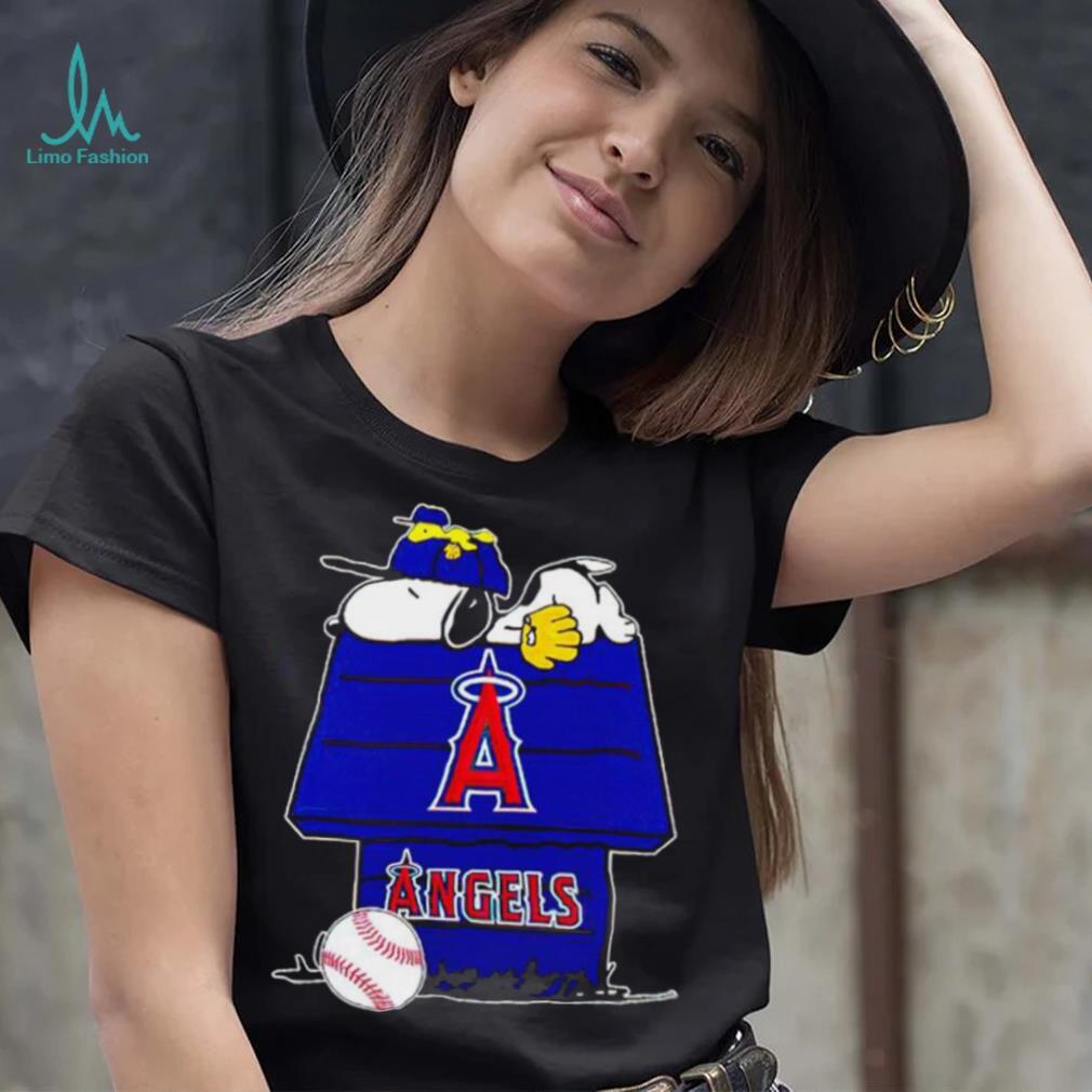 Los Angeles Angels Snoopy And Woodstock The Peanuts Baseball shirt Los Angeles Angels Snoopy And Woodstock The Peanuts Baseball shirt