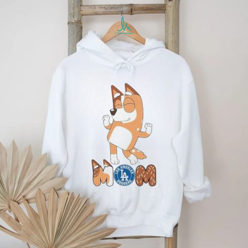 Los Angeles Dodgers Smiling Dancing Bluey Mom shirt
