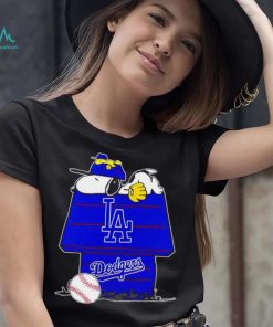 Los Angeles Dodgers Snoopy And Woodstock The Peanuts Baseball shirt