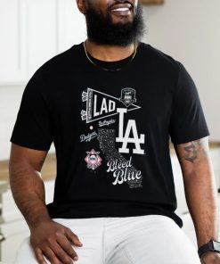 Los Angeles Dodgers Split Zone Bleed Blue Shirt