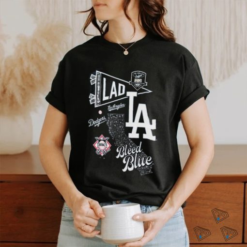 Los Angeles Dodgers Split Zone Bleed Blue Shirt