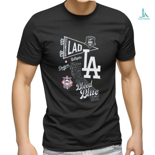 Los Angeles Dodgers Split Zone Bleed Blue Shirt