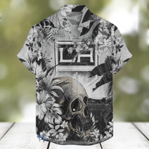 Los Angeles Kings NHL Hawaiian Shirt Tropical Skull Design For Men Women