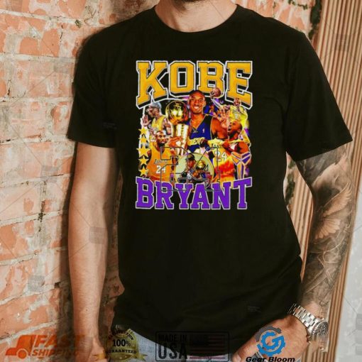 Los Angeles Lakers Kobe Bean Bryant number 24 professional basketball player honors shirt