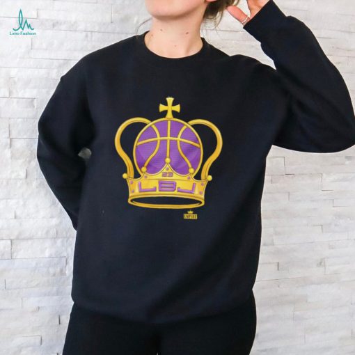 Los Angeles Lakers LeBron James LBJ crown shirt