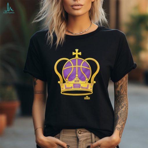Los Angeles Lakers LeBron James LBJ crown shirt