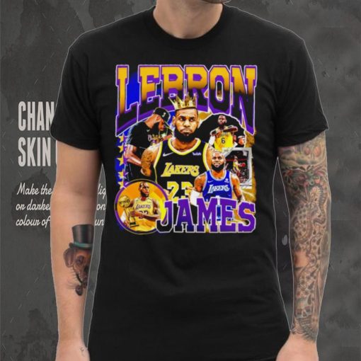 Los Angeles Lakers LeBron James professional basketball player honors crown shirt