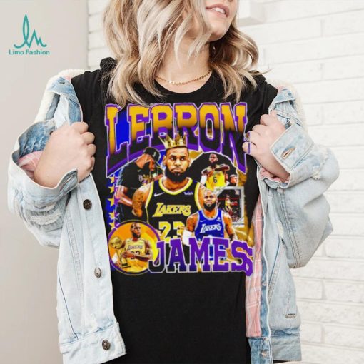 Los Angeles Lakers LeBron James professional basketball player honors crown shirt