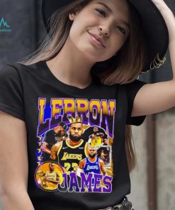 Los Angeles Lakers LeBron James professional basketball player honors crown shirt