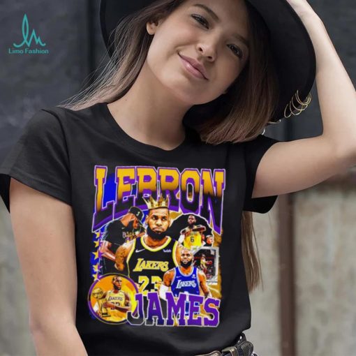 Los Angeles Lakers LeBron James professional basketball player honors crown shirt