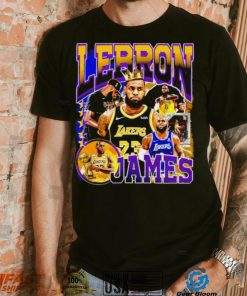 Los Angeles Lakers LeBron James professional basketball player honors crown shirt