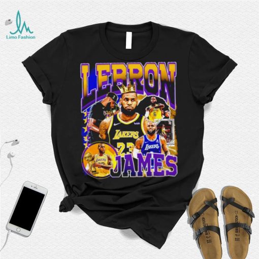 Los Angeles Lakers LeBron James professional basketball player honors crown shirt