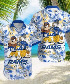 Los Angeles Rams Hawaiian Shirt Taz and Bugs For NFL Team