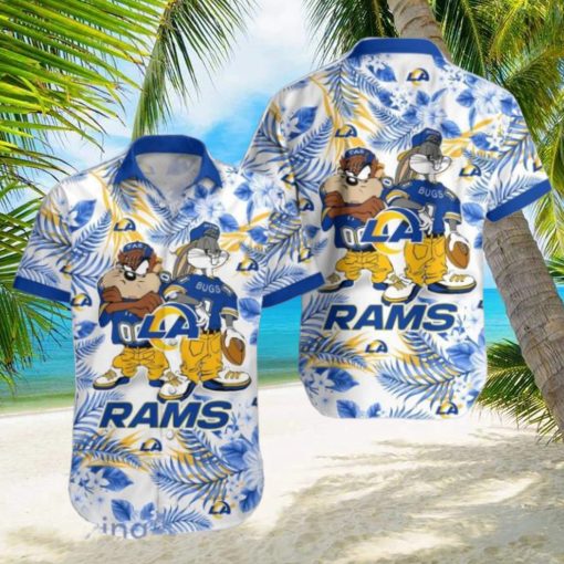 Los Angeles Rams Hawaiian Shirt Taz and Bugs For NFL Team