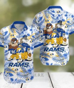 Los Angeles Rams Hawaiian Shirt Taz and Bugs For NFL Team