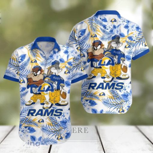 Los Angeles Rams Hawaiian Shirt Taz and Bugs For NFL Team