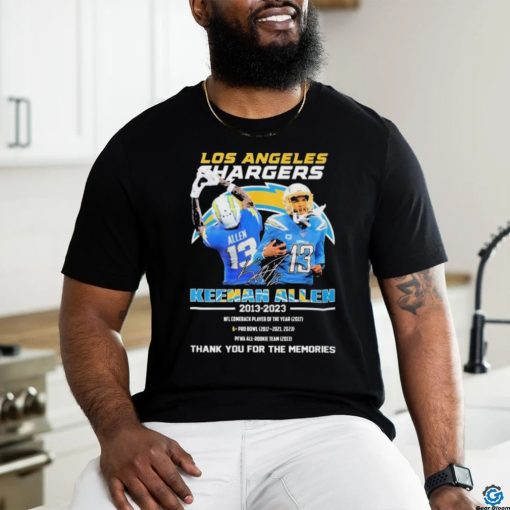 Los Angeles Rams Keenan Allen 2013 2023 Thank You For The Memories Signatures Shirt