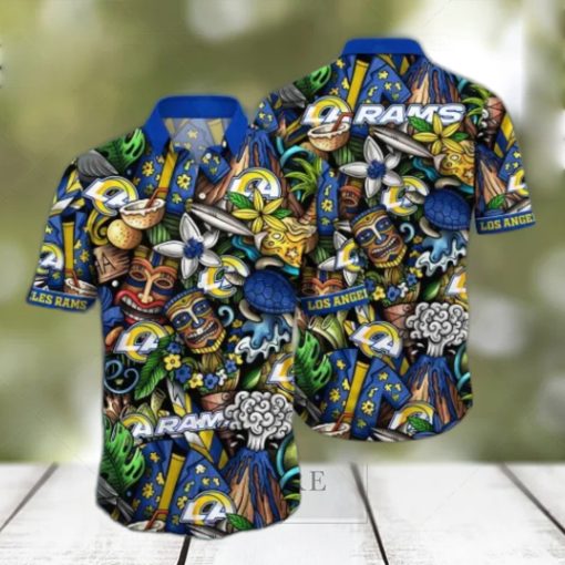 Los Angeles Rams NFL Flower Hawaii Shirt And Tshirt For Fans