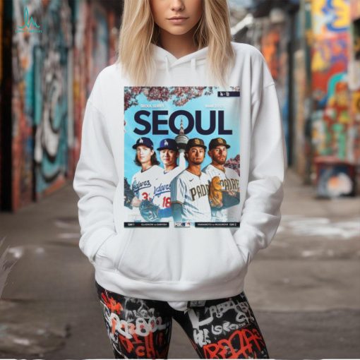 Los angeles dodgers take on the san diego padres in the seoul series shirt