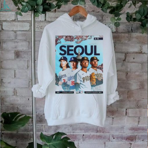 Los angeles dodgers take on the san diego padres in the seoul series shirt