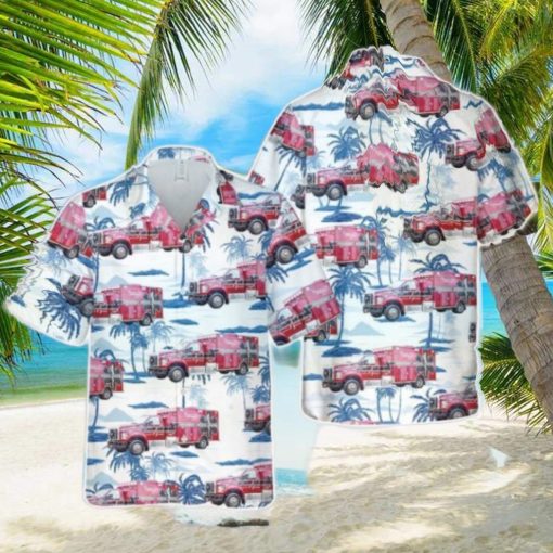 Louisiana City of Bossier City Fire Department EMS Hawaiian Shirt Beach Shirt For Men Women