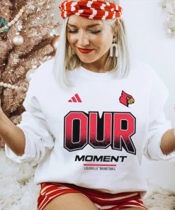 Louisville Cardinals adidas Unisex 2024 On Court Bench Our Moment Long Sleeve T Shirt