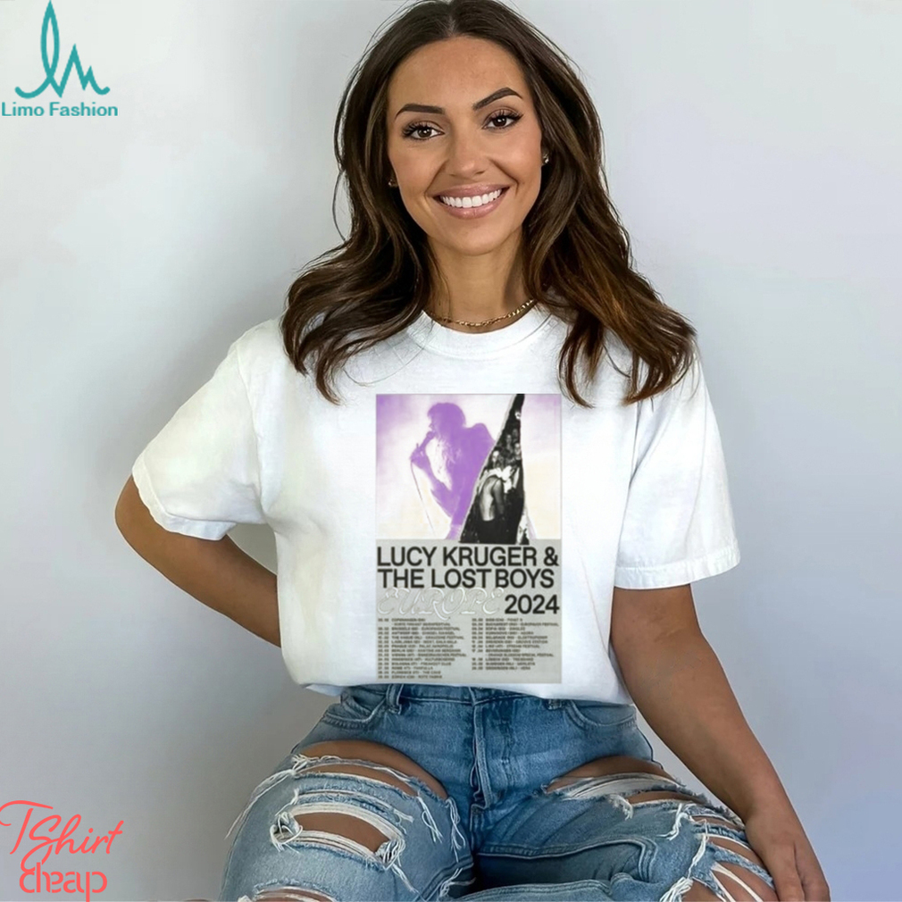 Lucy Kruger & The Lost Boys Europe 2024 poster shirt Lucy Kruger & The Lost Boys Europe 2024 poster shirt