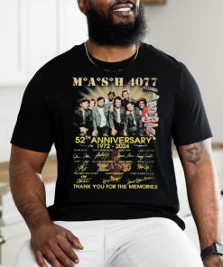 MASH 4077 52th Anniversary 1972 2024 Thank You For The Memories Shirt