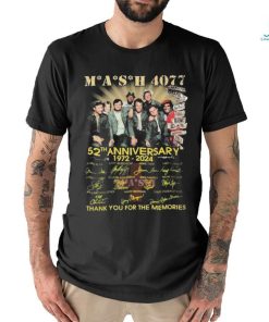 MASH 4077 52th Anniversary 1972 2024 Thank You For The Memories Shirt