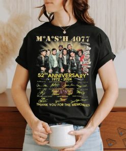 MASH 4077 52th Anniversary 1972 2024 Thank You For The Memories Shirt