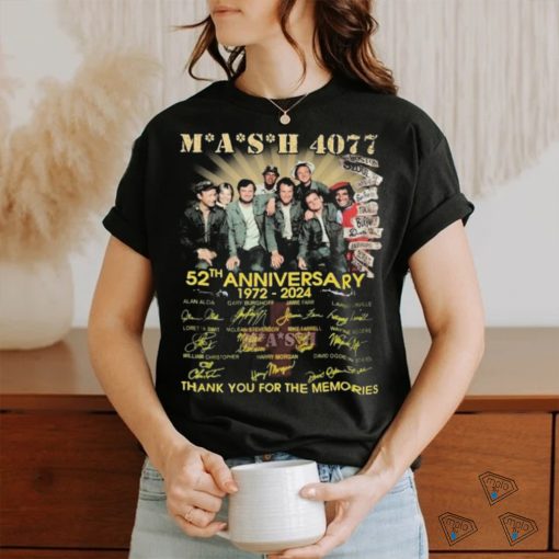 MASH 4077 52th Anniversary 1972 2024 Thank You For The Memories Shirt