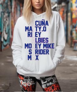 MLB Atlanta Braves Name Players shirt
