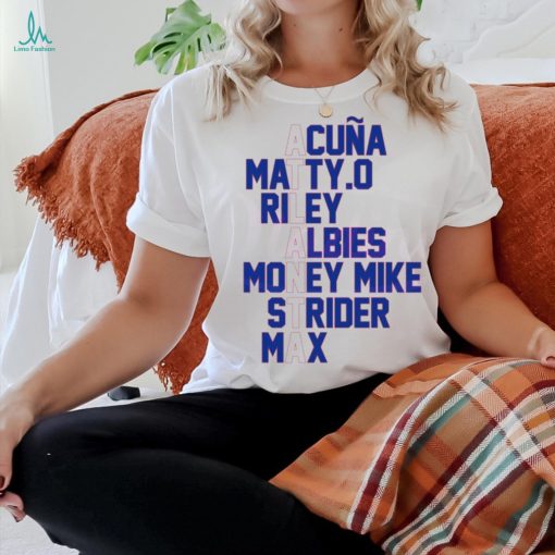MLB Atlanta Braves Name Players shirt