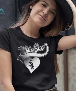 MLB Team Apparel Girls’ Chicago White Sox Black Luv Dolman T Shirt