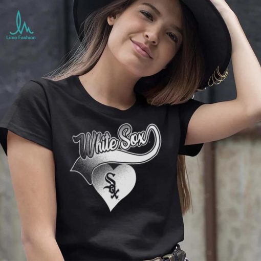 MLB Team Apparel Girls’ Chicago White Sox Black Luv Dolman T Shirt