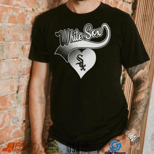MLB Team Apparel Girls’ Chicago White Sox Black Luv Dolman T Shirt