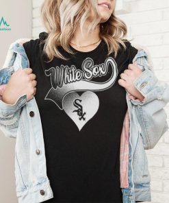 MLB Team Apparel Girls' Chicago White Sox Black Luv Dolman T Shirt