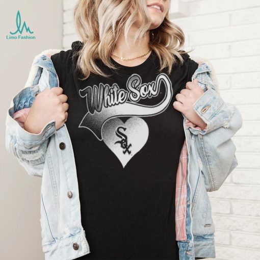 MLB Team Apparel Girls’ Chicago White Sox Black Luv Dolman T Shirt