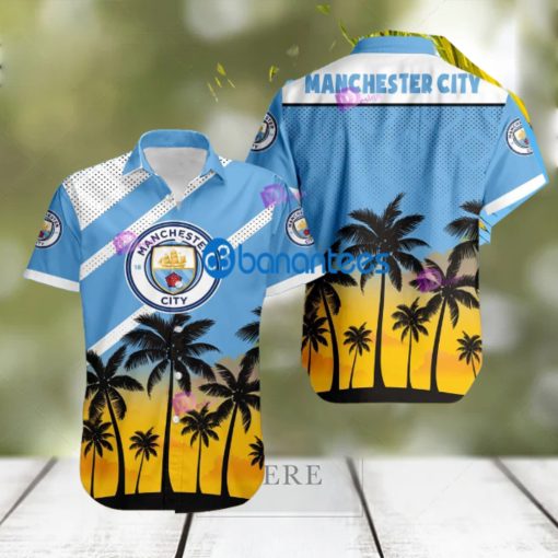 Manchester City FC 3D Printing Coconut Beach Hawaiian Shirt