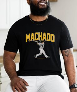 Manny Machado San Diego Padres slugger swing shirt