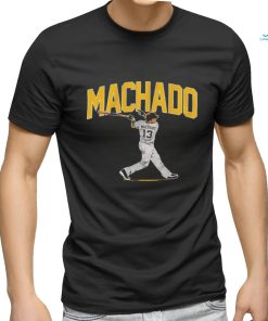 Manny Machado San Diego Padres slugger swing shirt