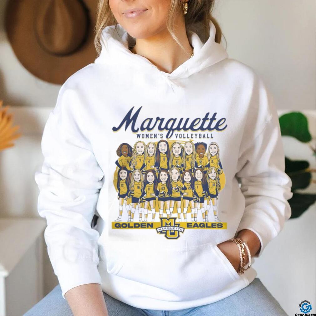Marquette Golden Eagles 2024 Women's Volleyball Team T Shirt Marquette Golden Eagles 2024 Women's Volleyball Team T Shirt