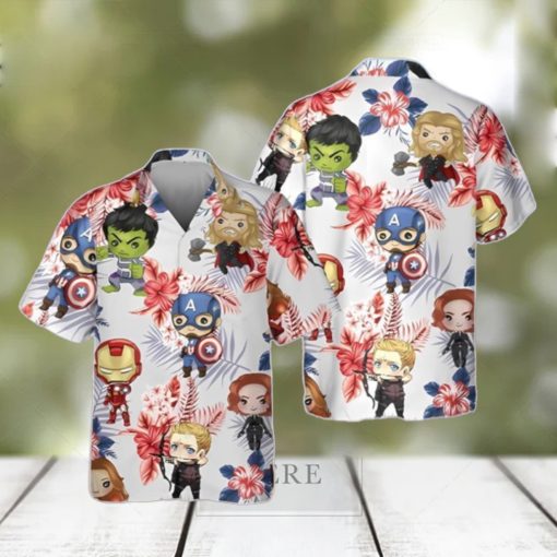 Marvel Avengers 3D Hawaiian Shirt Summer Beach Gift For Men And Women