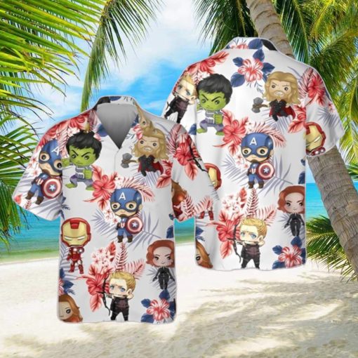 Marvel Avengers 3D Hawaiian Shirt Summer Beach Gift For Men And Women