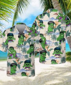 Marvel Hulk Hawaiian Shirt, Captain America Hawaiian Shirt Unique Gift