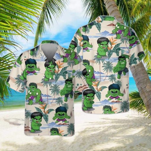 Marvel Hulk Hawaiian Shirt, Captain America Hawaiian Shirt Unique Gift