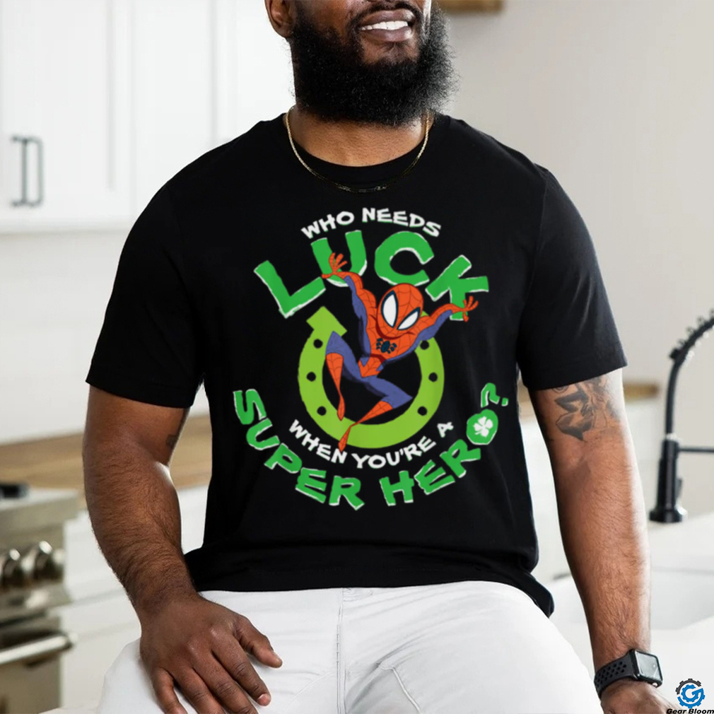 Marvel Spider Man Who Needs Luck St Patrick’s Day T Shirt Marvel Spider Man Who Needs Luck St Patrick’s Day T Shirt