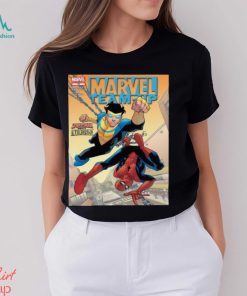 Marvel Team Up Spiderman Meets Invicible Shirt