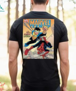 Marvel Team Up Spiderman Meets Invicible Shirt